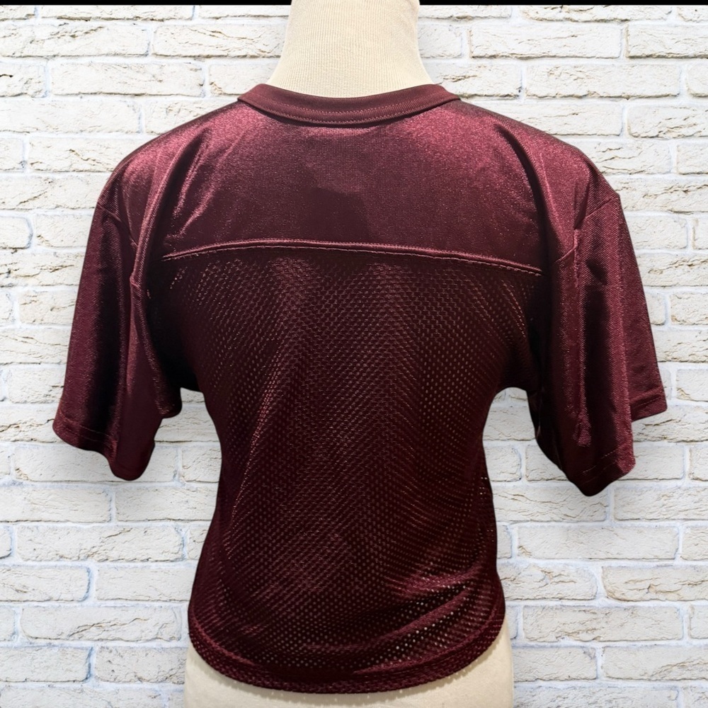 NWT Youth Burgundy Football jersey - Wilson - Size Small - Picture 2 of 6